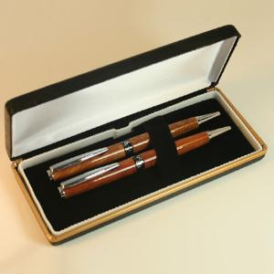  Deluxe Pressed Metal Velvet Pen Case